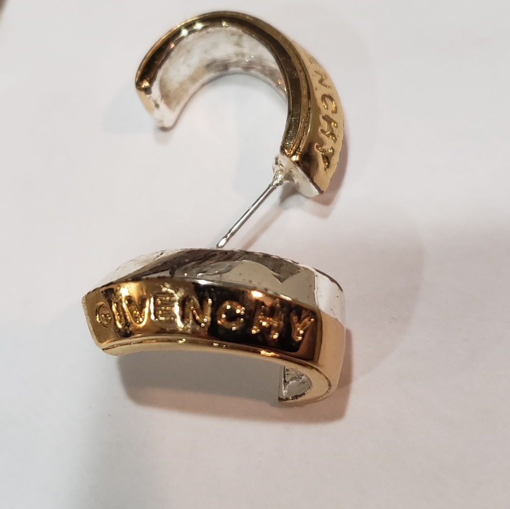 Givenchy Two Tone Cuff Earrings - image 3